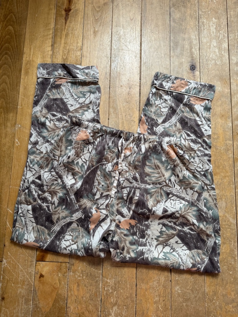 Cabela's Camo Pajama Pants 100% Silk Medium